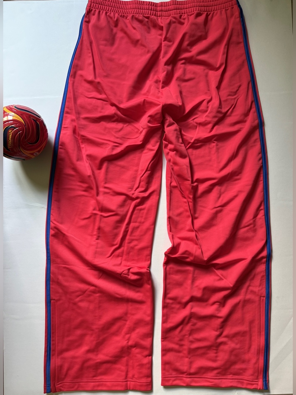 adidas Classic Firebird Women’s Loose Track Pants Khaki or Semi Lucid Red - Picture 6 of 16